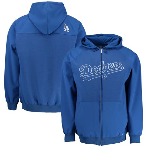 los angeles dodgers zip up hoodie|More.